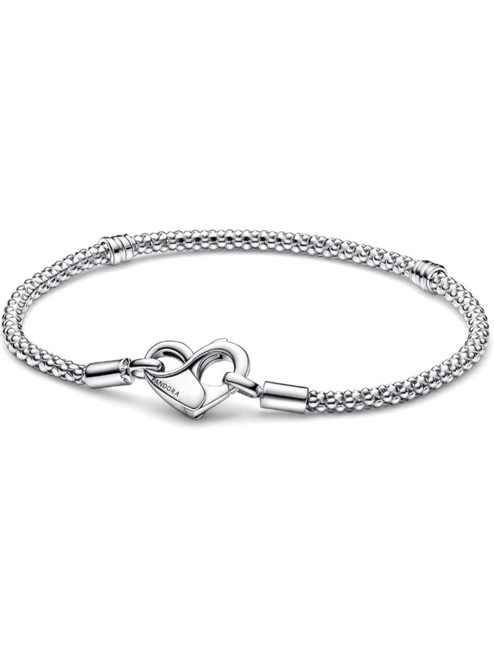 Sterling Silver Studded Chain Bracelet for Women - Compatible with Moments